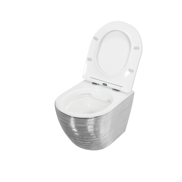 Унитаз подвесной безободковый Grossman  GR-4455SWS с сиденьем микролифт